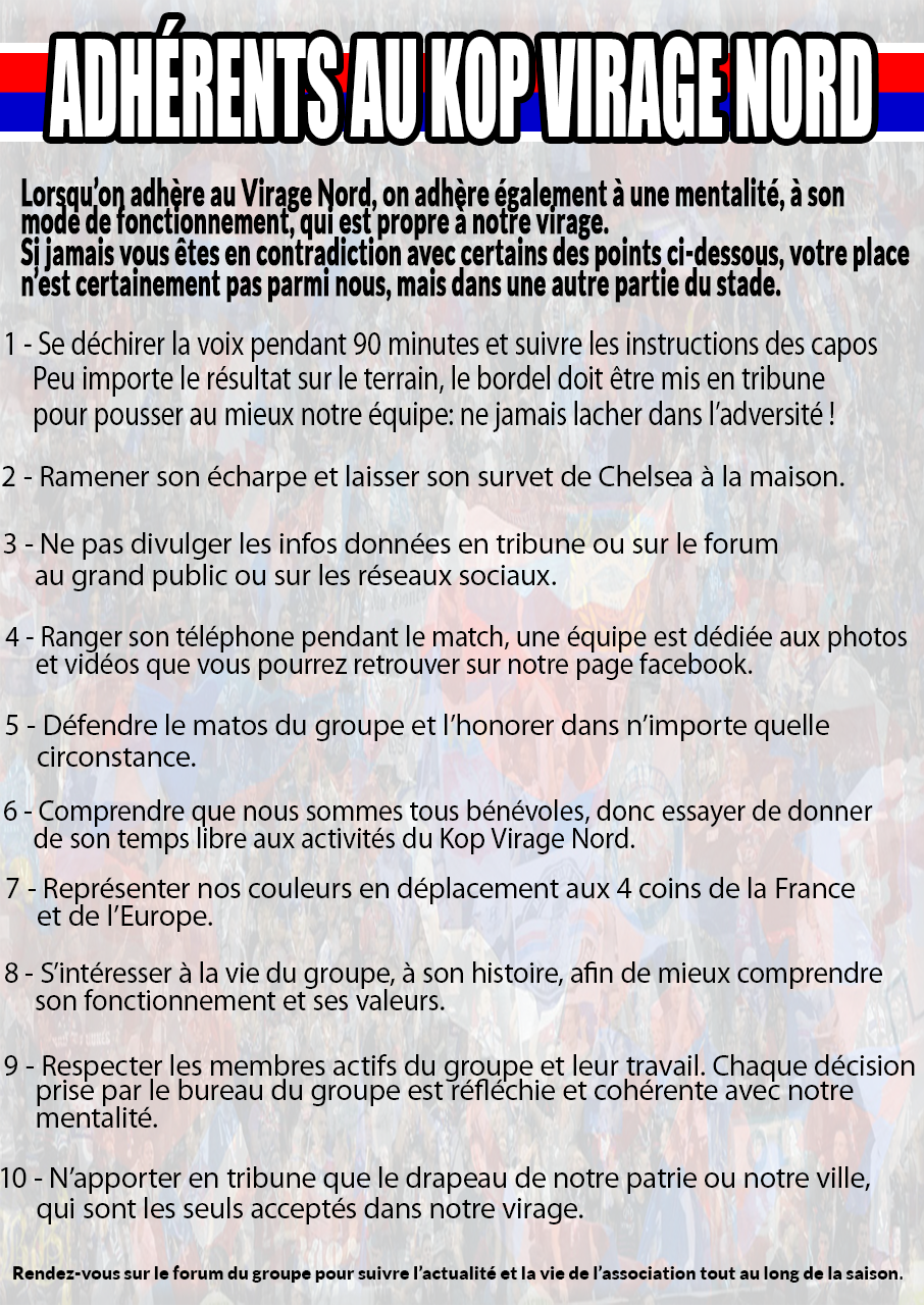 Points importants adhésion